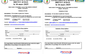 Brevet Audax du dimanche 16 mars