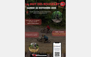 La nuit des rouges (Parcours VTT et GRAVEL) - Châtellerault - Samedi 22 novembre
