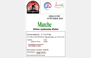 Randonnée à Saint Julien l'Ars - Dimanche 15 février.
