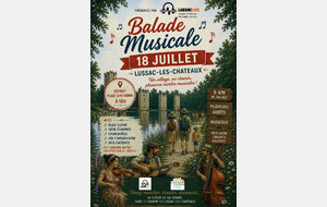 Balade musicale - Lussac les Châteaux - 18 juillet
