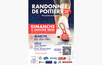 Randonnée des cyclotouristes poitevins "Ô marches du Palais" - Dimanche 4 janvier 2026