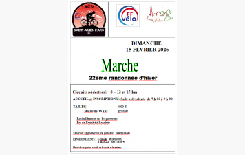 Randonnée à Saint Julien l'Ars - Dimanche 15 février.