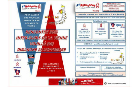 Rencontre inter-clubs de la Vienne - Vouillé(86) - Dimanche 28 septembre